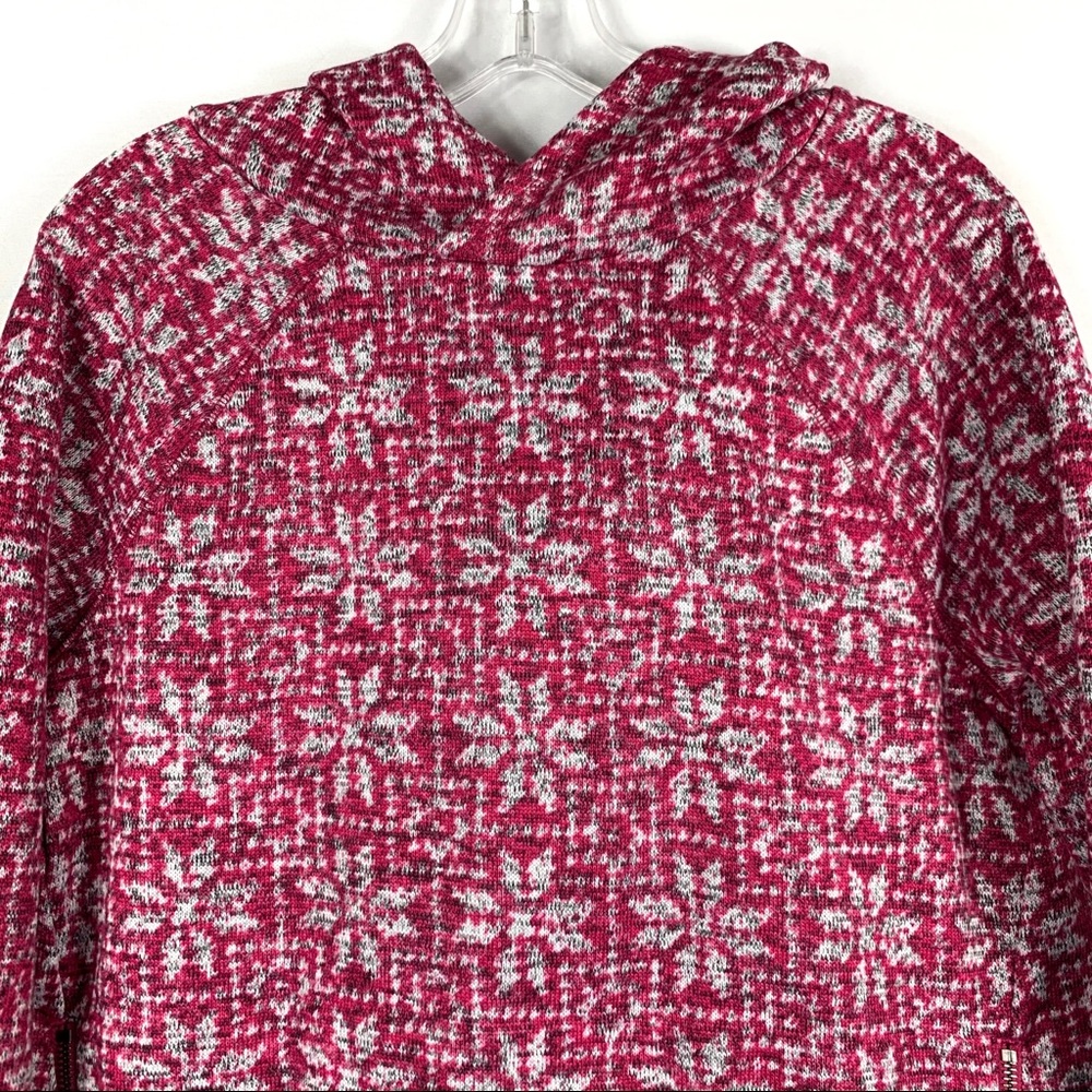 Talbots Polyester Hooded Snowflake Pullover - image 5